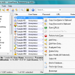 KeePass - Huvudfönstret KeePass - Huvudfönstret